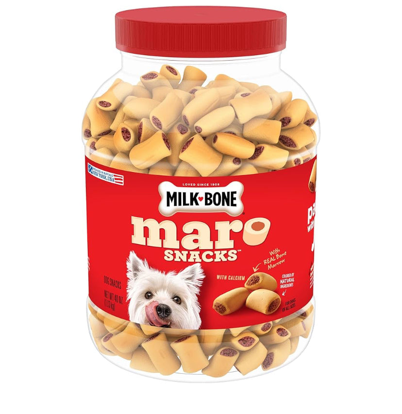 Milk-Bone MaroSnacks Small Dog Treats With Bone Marrow, 40 Ounce Container