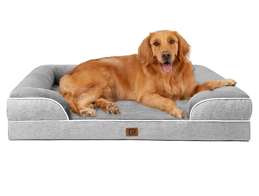 Our orthopedic dog sofa is designed to give your pet unparalleled support for a deep, dreamy sleep. High-density egg-crate foam helps distribute weight evenly and provides the perfect amount of pressure relief and joint support.
Enhanc