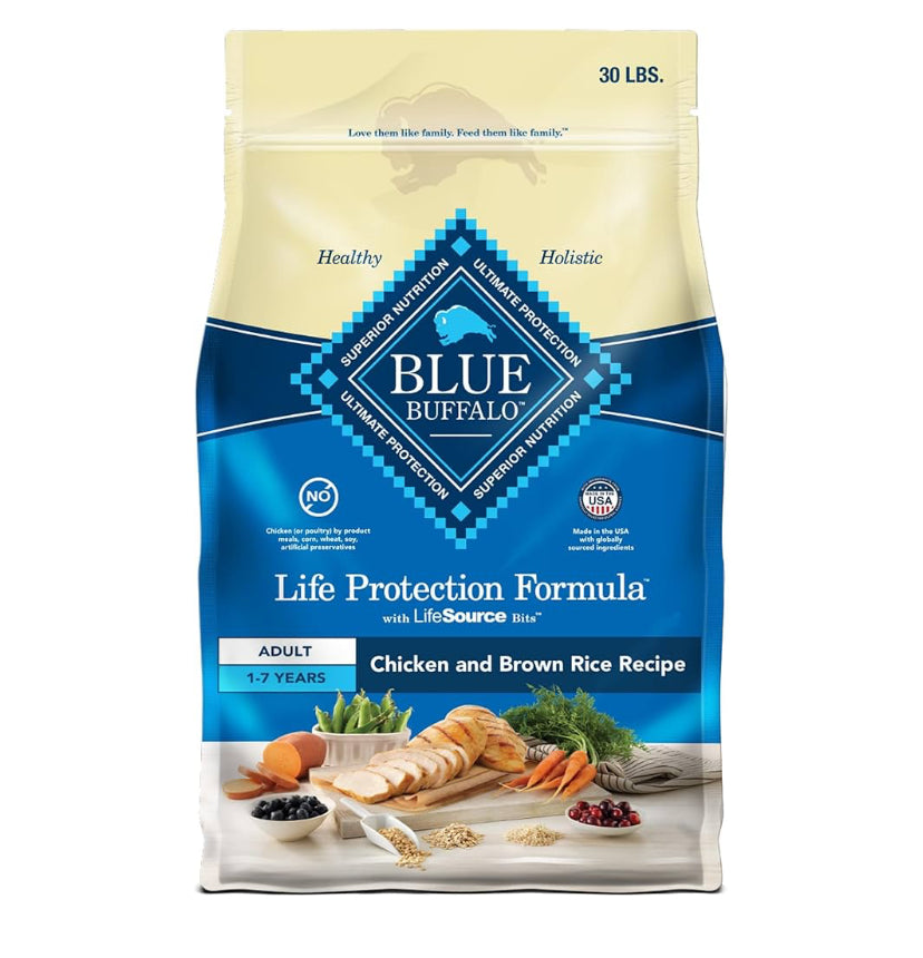 Blue Buffalo Life Protection Formula Adult Dry Dog Food, Helps Build and Maintain Strong Muscles, Made with Natural Ingredients