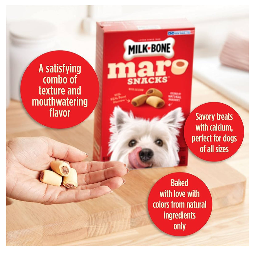 Milk-Bone MaroSnacks Small Dog Treats With Bone Marrow, 40 Ounce Container